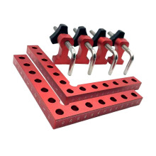 6 Pieces 90?? Woodworking Corner Clamp 14x14cm Two Measurement Scales for Framing and
