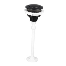 Black Toilet Flush Button Easy Installation Universal, Round, Single Push Toilet Tank