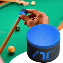 Tiza profesional azul y verde para tacos de billar, 12 piezas, compatible con agarre y control mejorados.