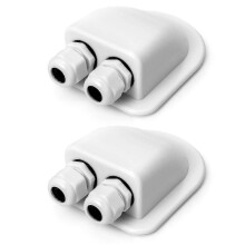 2Pcs Roof Passthrough Ip68 Waterproof Solar Cable Gland Weatherproof Double Cable Entry Box, Caravan