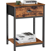 Side Table,Rustic Brown