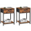 Songmics Side Table,Rustic Brown 1