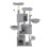 FEANDREA Cat Tower with 3 Spacious Caves, Multi-Level Activity Tree for Indoor Cats, 164 cm, Grey 1