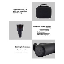 Handheld Muscle Massager With Carrying Case Hot Cold Compress Body Massager Deep Relief Muscle