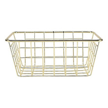 Storage Basket Solid Color Household Iron Basket Storage Box