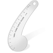 Vary m Curve Ruler Solid Metal French Curve Hip Curve Ruler