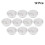 12pcs Office Pc Computer Desk Grommet Cable Hole Cover 50mm Diameter (grey White) 1