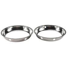 2pcs Stainless Steel Wok Ring Metallic Universal Size Gas Stove
