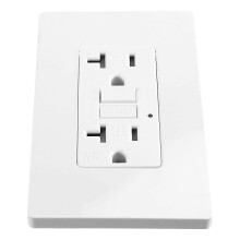 Gfci Outlets 20 Amp Outdoor Weather Proof Wr Ground Fault Circuit Interrupter Screwless Wallpla