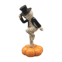Collectible Figurine Dancing on Pumpkin Statue Collection Funny Halloween