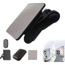Phone Camera Mirror Clip Selfie Reflector Kit for Smartphones with Adjustable Angle