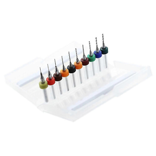 Box 10x 0312mm Pcb Small Drill Bits Pcb Drills Drill Drilling