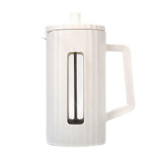 600ml French Coffee Maker High Borosilicate Glass White
