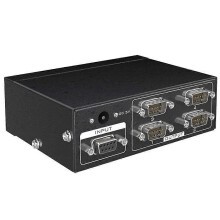 MT-RS104 Actieve seriële RS232-splitter 1 naar 4 RS232 bidirectionele schakelende splitter 4 naar 1 met voeding