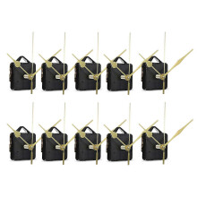 10pcs Diy Silent Movement Spindle Hands Wall Quartz Clock Movement Mechanism Repair Tools