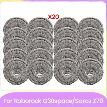 Washable Mop Pads Roborock Saros Z70 Roborock G30space Vacuum Cleaner Parts Mop Crafted
