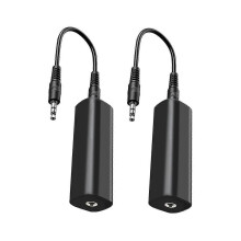 Aislador de bucle de tierra Filtro de ruido para audio de automóvil/estéreo doméstico, 2 aisladores de ruido de bucle de tierra con 3