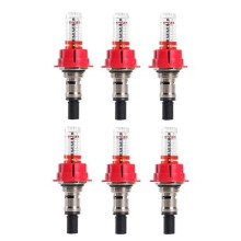 6 Pcs Underfloor Heating Manifold Flow Meter, Visual Flow Monitoring Regulator for Underfloor Heati