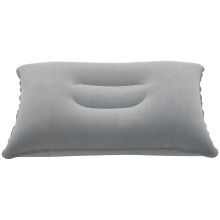 Outdoor Portable Folding Air Inflatable Pillow Double Sided Flocking Cushion Travel Plane