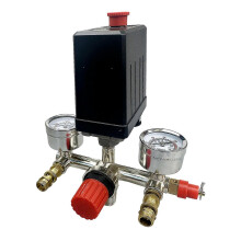 chrome plating gauge Air Compressor Pressure Switch Control Valve G1/2 20mm Clear Readings Regulator