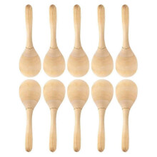 10 Maracas, Handrasseln, DIY-Holzmaracas mit knackigem Klang für Musikpartys