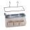 Beige Bedside Pouch Storage Bag Hanging Bed Storage Organizer Side Mesh Pockets Bunk 2