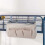 Beige Bedside Pouch Storage Bag Hanging Bed Storage Organizer Side Mesh Pockets Bunk 4