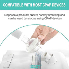 CPAP InLine Filters for BiPAP Machines 10 Pack Disposable White Air Filters 20mm x 50mm