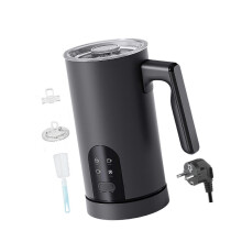 black Milk Frother Automatic Coffee Steamer Frother for Chocolate Cream