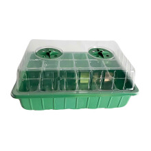 green Plant Starter Tray Germination Tray Transparent,Propagation with Drainage Holes