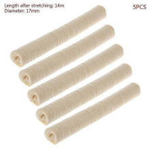 5 pezzi 14m 17mm Involucri per salsicce in collagene naturale per hot dog, prosciutto, arrosto affumicato fai da te