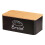 Black Bread Box with Bamboo Lid Multipurpose Kitchenware Gifts Bread Bin Storage 1