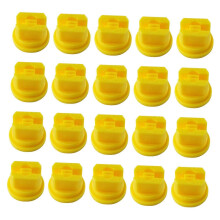 yellow 20 Pieces Agricultural Sprayer Nozzle Tips Parts Versatile 110 Degree for Garden