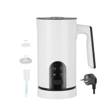 white Milk Frother Automatic Coffee Steamer Frother for Chocolate Cream