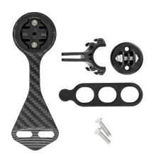 Para F12 F MOST Manillar Bicicleta Manillar de carbono Soporte de montaje de ciclocomputador de carbono para Cateye Blackbird
