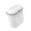 white Hanging Trash Can with Lid Kitchen Compost Bin Mountable Compact Generous 12L 1
