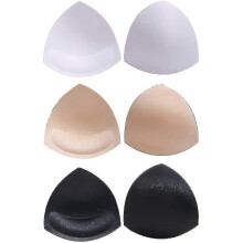 BH-Einlagen, Bikini-Einlagen, Push-up-Einlagen, 3 Farben, Dreiecksform, Schwarz_FC10