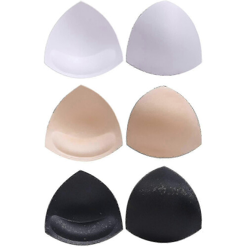 Bra Pads Bikini Pad Bra Inserts Push-up Pad, 3 Colors, Triangle Shape, Black_FC10