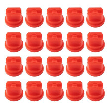 red 20 Pieces Agricultural Sprayer Nozzle Tips Parts Versatile 110 Degree for Garden