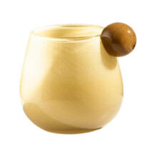 Glass Vase Figurine Desktop Ornament Flower Pot for Bedroom Home Hallway