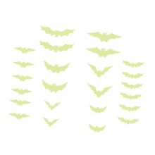24x Halloween Bat Wall Stickers Art Window Decals for Eve Themed Party Porch