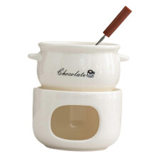 White Fondue Cup Chocolate Melting Mug Cookware Sturdy Gifts Accessories Kitchen