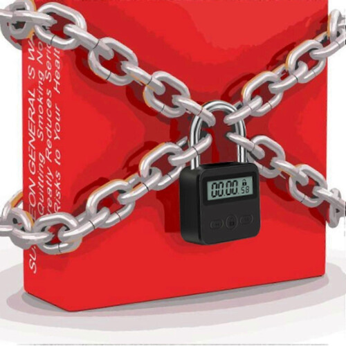 Metal Timer Lock LCD Time 99 Hours Max Timing USB Timer Padlock-Good 2