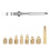 Heat Insert Nut Iron Tip Ts100 Soldering Iron Tip Insert Internal Thread Head M2m8 Brass 1