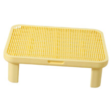 Yellow Cat Litter Box Step Kitten Litters Box Footboard Reduces Tracking Durability Pet
