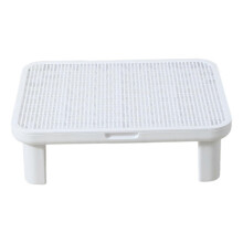 White Cat Litter Box Step Kitten Litters Box Footboard Reduces Tracking Durability Pet