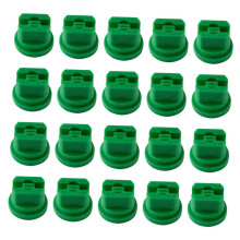 green 20 Pieces Agricultural Sprayer Nozzle Tips Parts Versatile 110 Degree for Garden