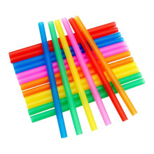 Independent Packaging Color Disposable Plastic Straws Bent DIY Straws Creative Milk Tea Drink Straws