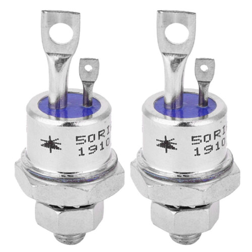 2Pcs 50A 1200V SCR Thyristor 50RIA120 Silicon Controlled Rectifier for Power Electronics 2