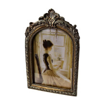 22.5cmx14cm Antique Photo Frame Vintage Picture Frame, Elegant Carved Resin European Desktop